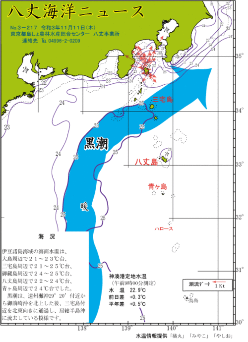 2021年11月11日八丈海洋ニュース