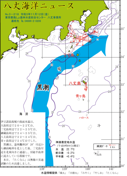 2021年11月12日八丈海洋ニュース