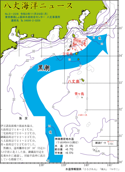 2021年11月29日八丈海洋ニュース