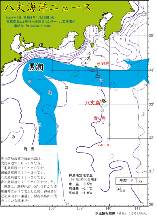 2022年1月25日八丈海洋ニュース