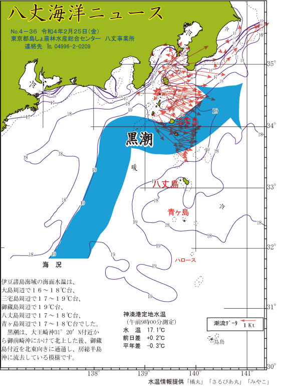 2022年2月25日八丈海洋ニュース