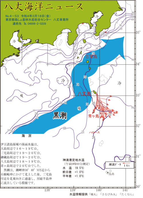 2022年3月18日八丈海洋ニュース