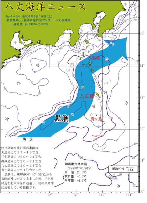 2022年3月18日八丈海洋ニュース