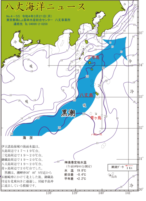 2022年3月21日八丈海洋ニュース