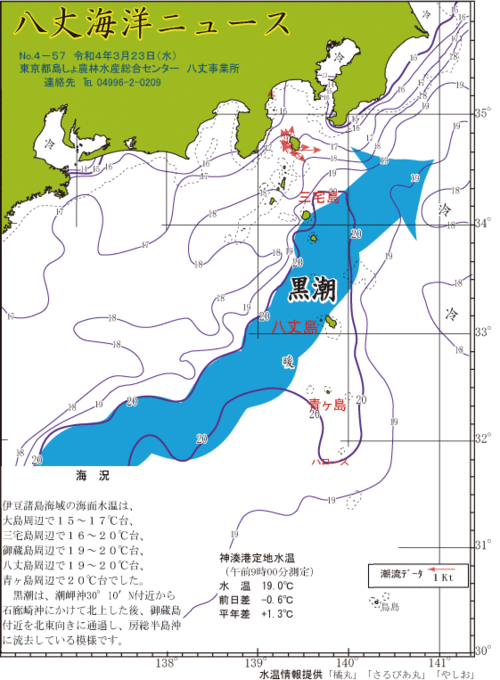 2022年3月23日八丈海洋ニュース