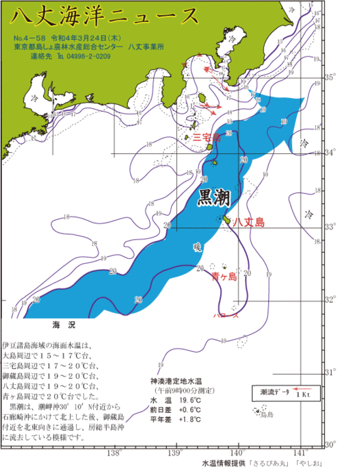 2022年3月24日八丈海洋ニュース