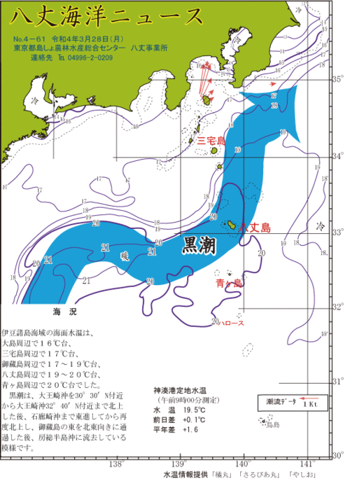 2022年3月28日八丈海洋ニュース