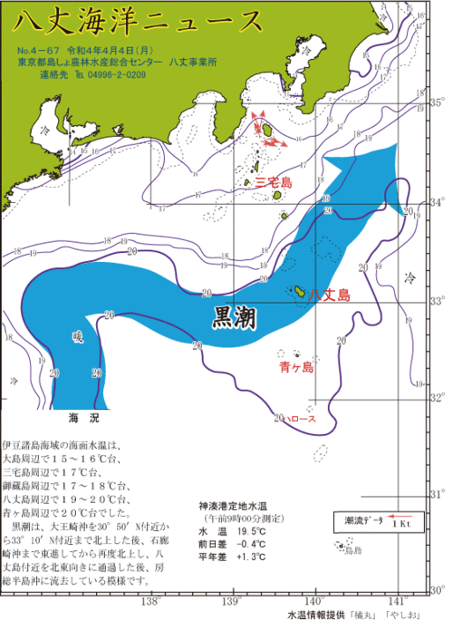 2022年4月4日八丈海洋ニュース