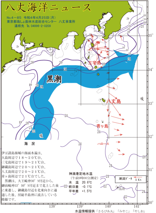 2022年4月25日八丈海洋ニュース