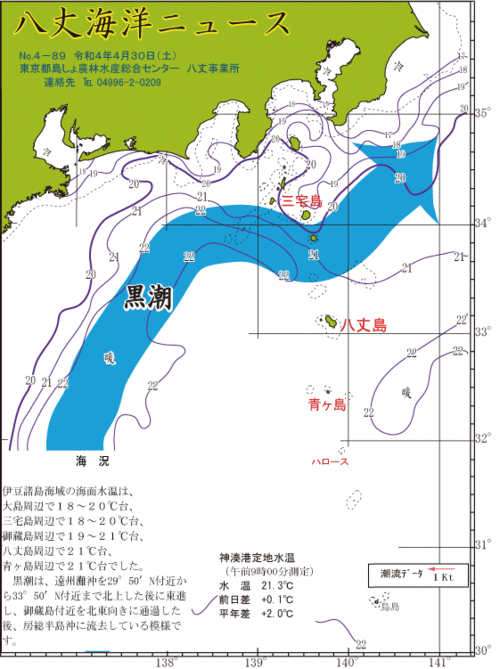 2022年4月30日八丈海洋ニュース