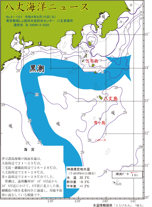 2022年8月16日八丈海洋ニュース