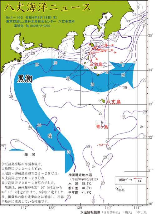 2022年8月18日八丈海洋ニュース