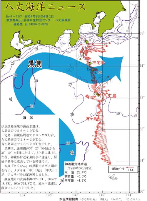 2022年8月24日八丈海洋ニュース