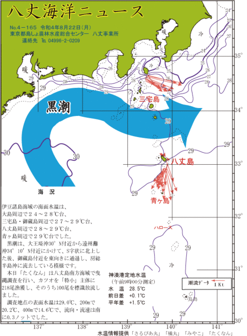 2022年8月22日八丈海洋ニュース