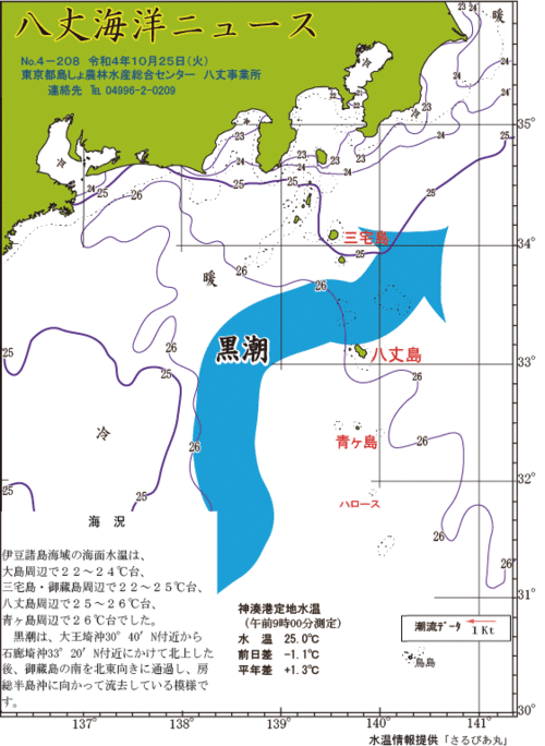 2022年10月25日八丈海洋ニュース