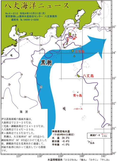 2022年10月31日八丈海洋ニュース