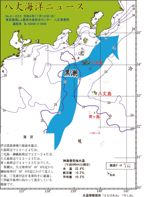 2022年11月16日八丈海洋ニュース