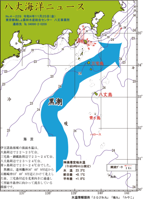 2022年11月25日八丈海洋ニュース