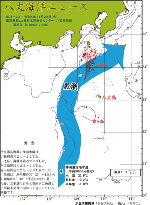 2022年11月29日八丈海洋ニュース