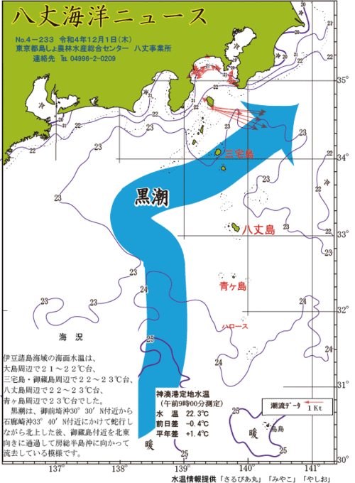 2022年12月1日八丈海洋ニュース