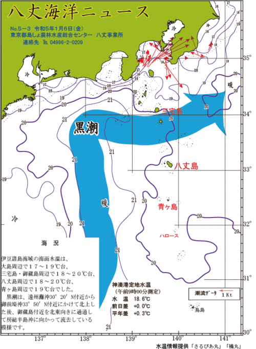 2023年1月6日八丈海洋ニュース