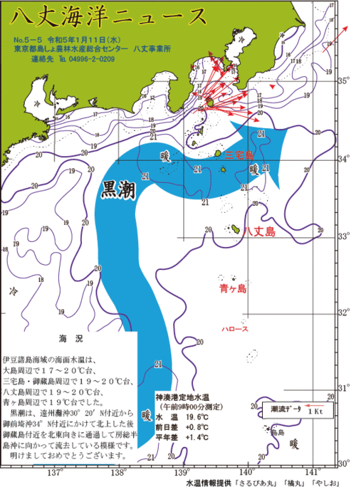 2023年1月11日八丈海洋ニュース