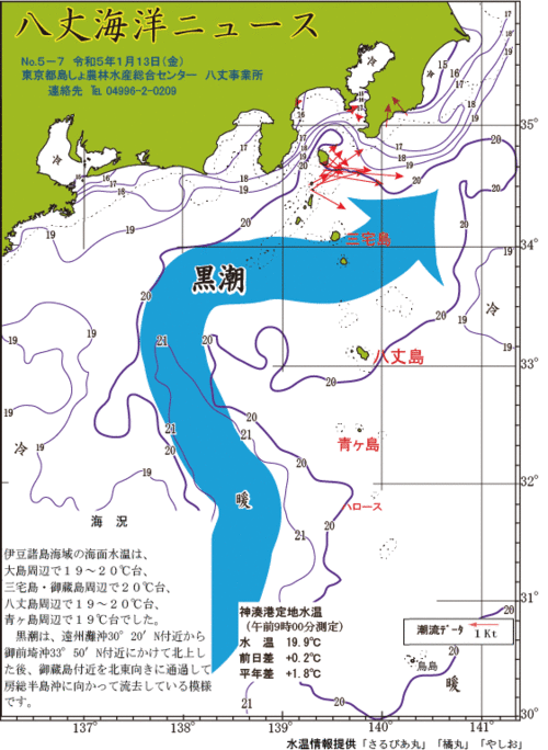 2023年1月13日八丈海洋ニュース