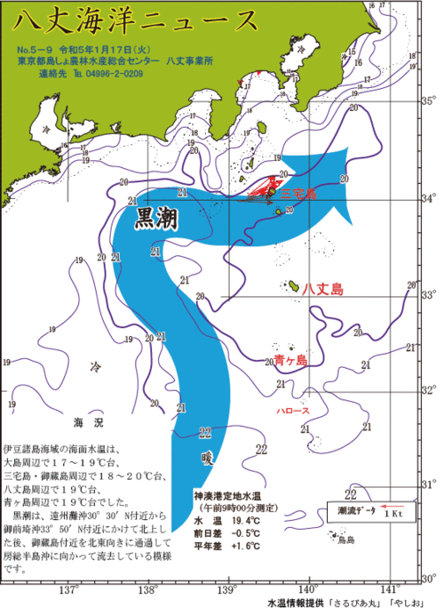 2023年1月17日八丈海洋ニュース