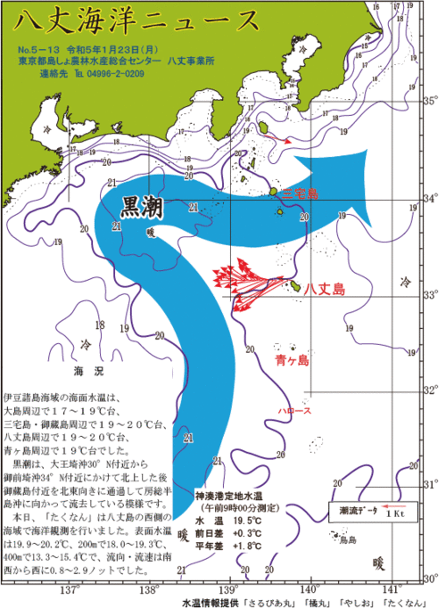 2023年1月23日八丈海洋ニュース