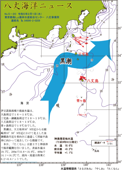 2023年2月1日八丈海洋ニュース