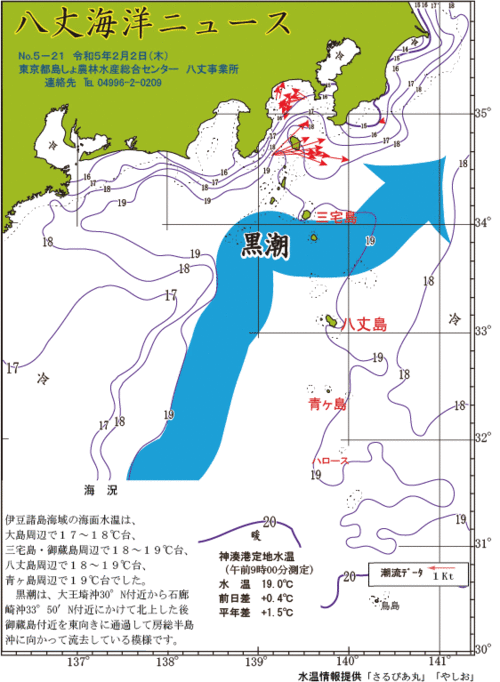 2023年2月2日八丈海洋ニュース