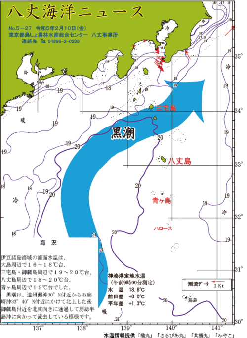 2023年2月10日八丈海洋ニュース