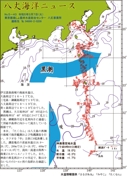 2023年3月7日八丈海洋ニュース