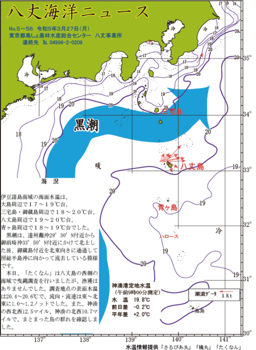 2023年3月27日八丈海洋ニュース