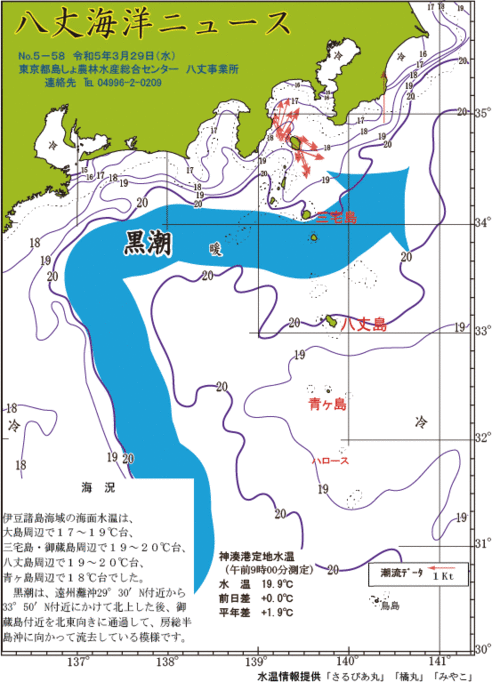 2023年3月29日八丈海洋ニュース