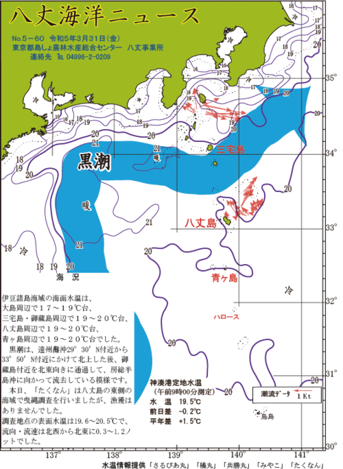 2023年3月31日八丈海洋ニュース