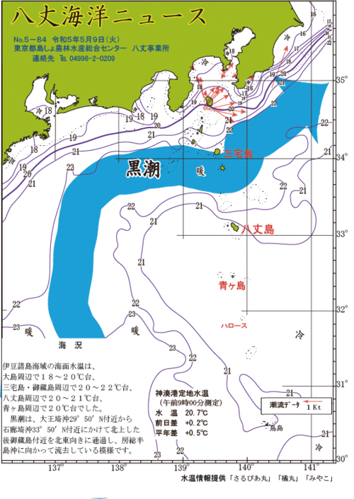 2023年5月9日八丈海洋ニュース