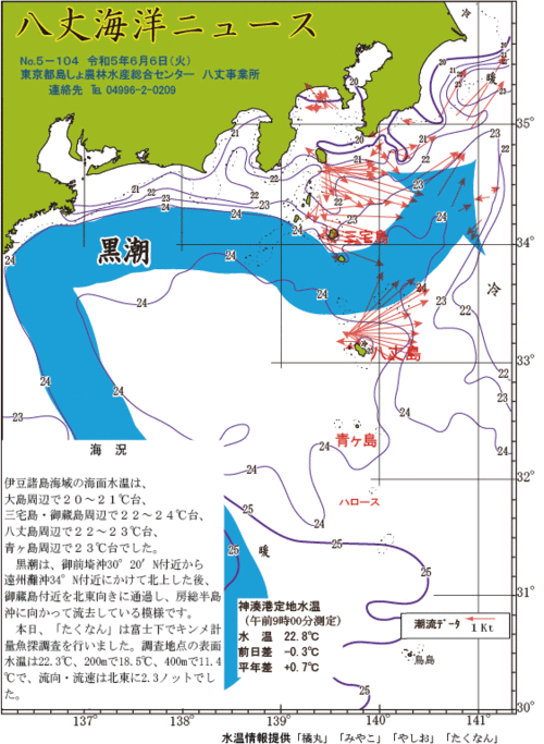 2023年6月6日八丈海洋ニュース