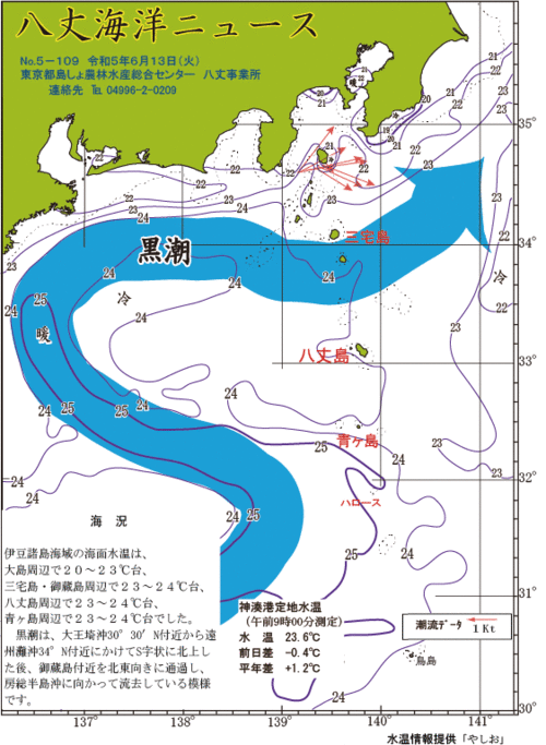 2023年6月13日八丈海洋ニュース