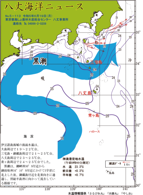 2023年6月19日八丈海洋ニュース