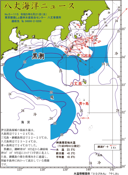 2023年6月21日八丈海洋ニュース