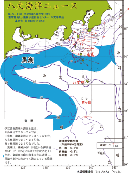 2023年6月22日八丈海洋ニュース