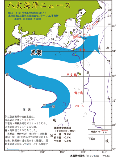 2023年6月26日八丈海洋ニュース