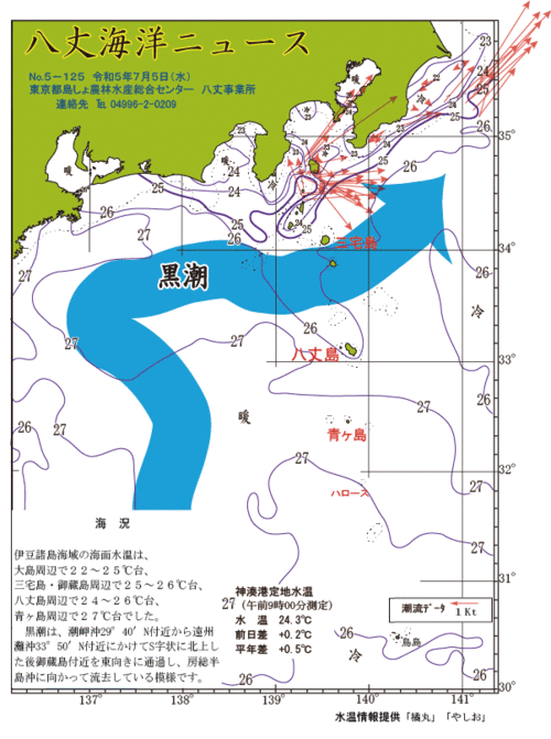 2023年7月5日八丈海洋ニュース