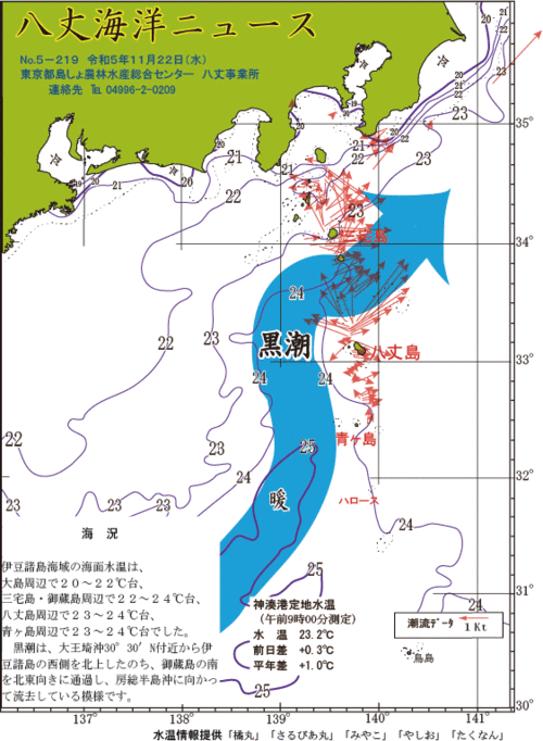 2023年11月22日八丈海洋ニュース