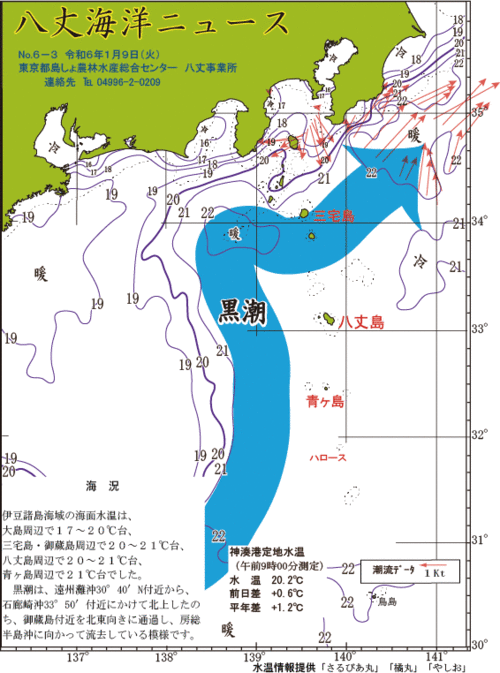 2024年1月9日八丈海洋ニュース