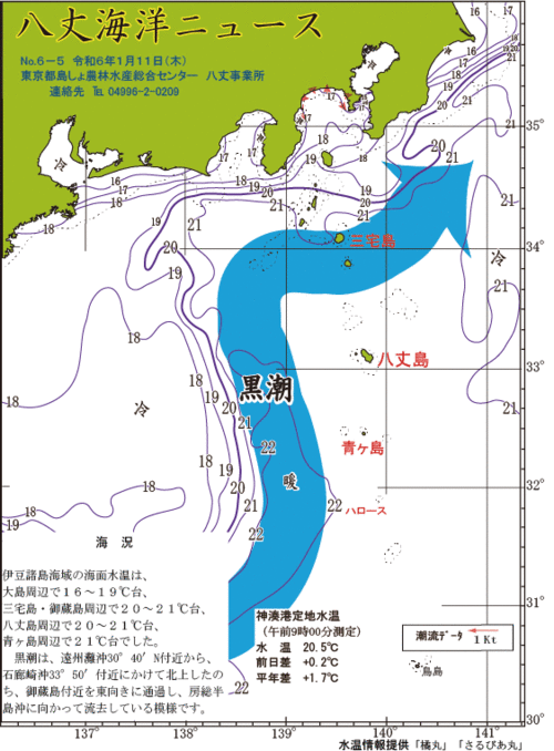2024年1月11日八丈海洋ニュース