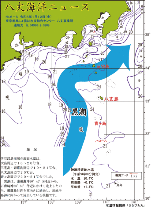 2024年1月12日八丈海洋ニュース