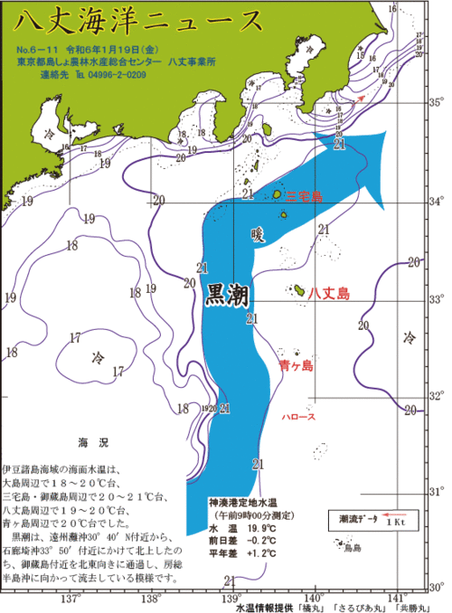 2024年1月19日八丈海洋ニュース