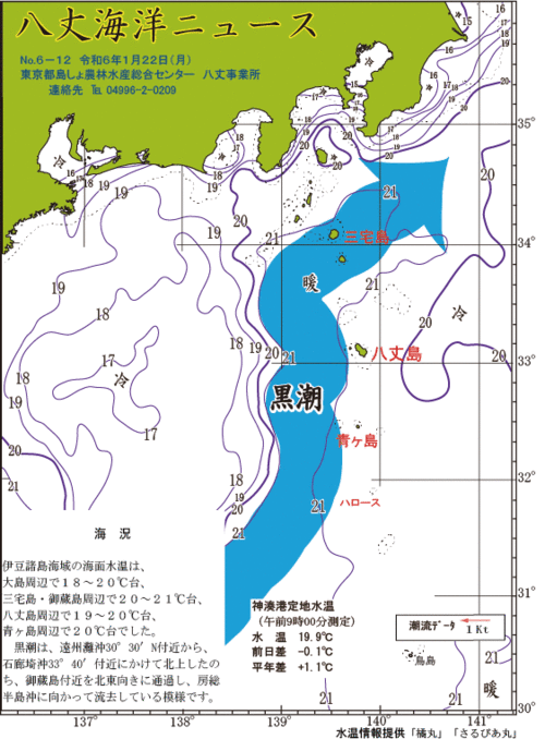 2024年1月22日八丈海洋ニュース